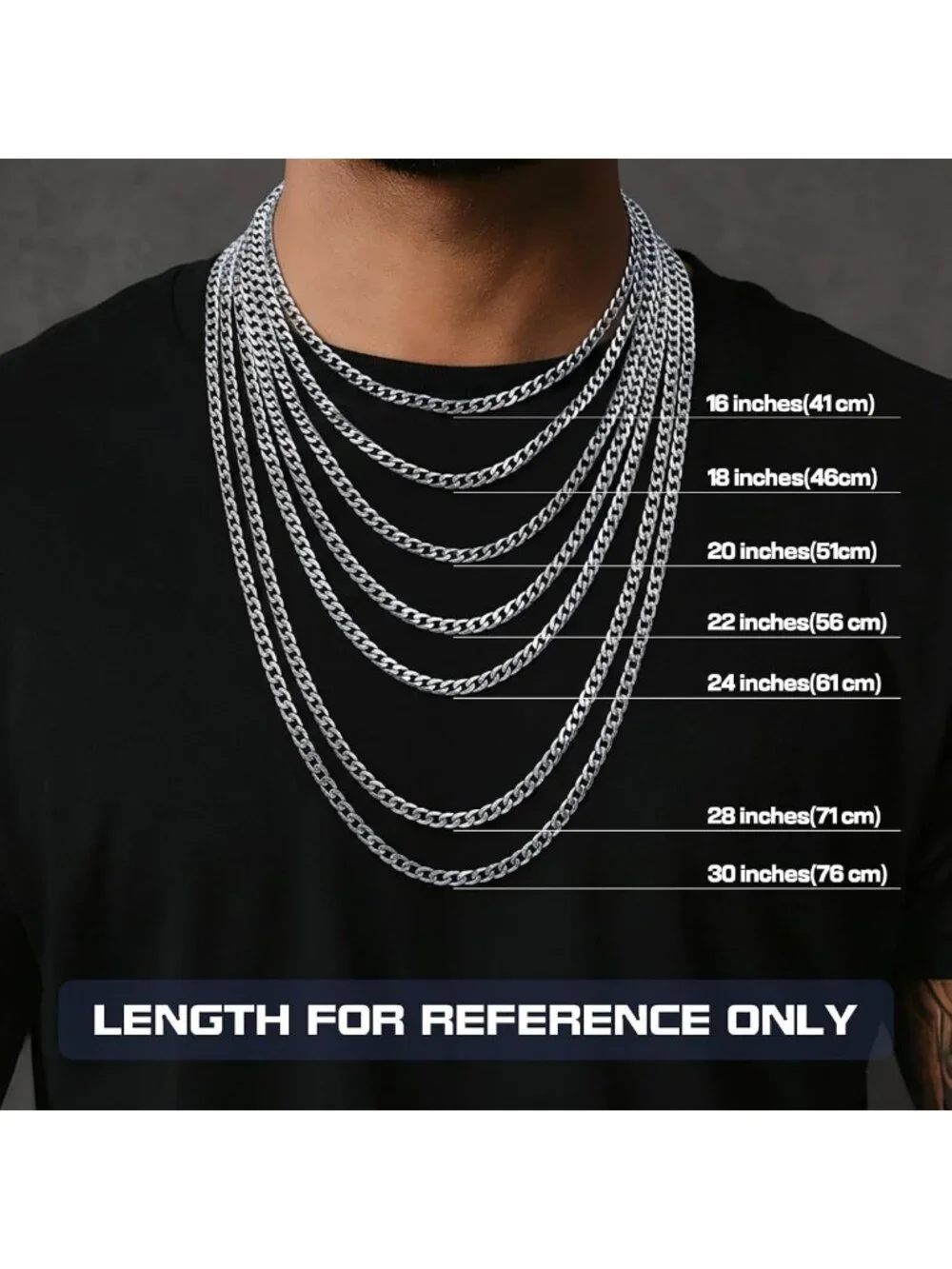 925 Sterling Silver Cross Necklace for Men & Women - Durable Cuban Link Chain